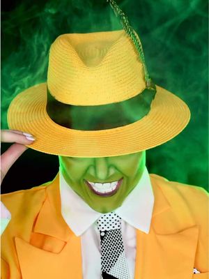 THE MASK 💚🎭 Would be rude not to reshare this throwback, probably my favourite video l've ever done 🥹 Both masks made by the incredible @littlejohnsfx 🙌🏻 Check his profile out for the making of them!!! 💚 #sfxmakeup #cosplay #themask #jimcarrey #fyp 