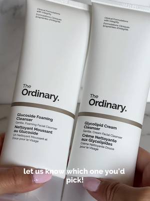 you BETTER show these cleansers some love 🫵  #theordinary #glucosidefoamingcleanser #glycolipidcreamcleanser #cleanser 