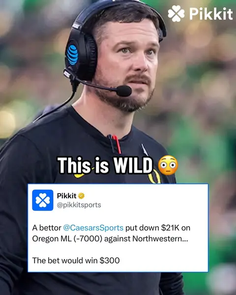 Someone seems pretty sure Oregon isn’t losing this weekend to Northwestern 😅 #oregonducks #cfb #CollegeFootball #oregon #northwestern 