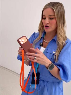 New Apple Crossbody with matching case on Cosmic Orange iPhone 17 Pro