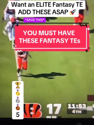 Do THIS if you need a TE in fantasy football 🏈 #fantasyfootballrankings #fantasyfootballweek2 #fantasyfootballstash #fantasyfootball