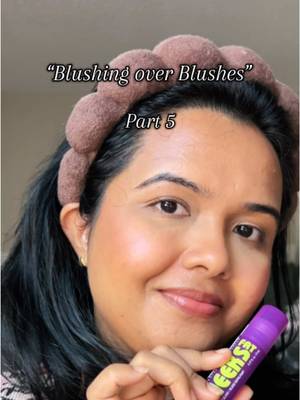 Part 5 : Blushing over blushes…. Featuring @NYX Professional Makeup Fat cheeks Juicy blush in the shade Blueberry Burst. The fist ever purple blush I’ve tried & I’m obsessed with this. The pigment is not too much not too little. It’s just right, easily blendable and long lasting. I really enjoyed the consistency of this blush. It’s little bit on the thinner side but very easy to work with. Should I try more shades from this? 👀 #nyxcosmetics #fatcheeksblush #purpleblush #blushblindness #blushlover 
