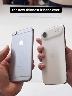 These are the thinnest iPhones ever. The iPhone 6 vs iPhone Air #iphoneair #iphone6 #iphone #thinnestiphone #apple 