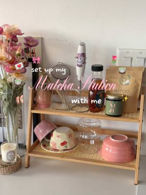 build my mini matcha station with me 🪷🍵🦢🎀✨ my matcha lattes at home are all set for fall yay!  💌 helloaprilyu@gmail.com • • • #ugc #contentcreator #matcha #fyp #foryou 