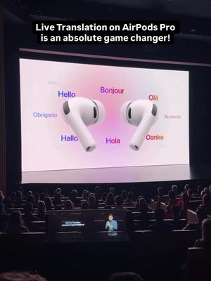 Now nobody can say bad things about you in another language🤯. #airpodspro3 #airpodslivetranslate #airpodsfeatures #airpodspro2025 #airpodspro3generation 