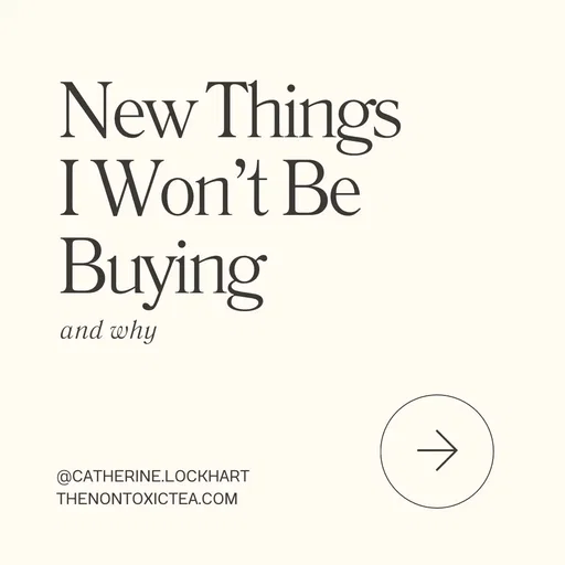 Let me deinfluence you for a sec. Things I will not be buying! 