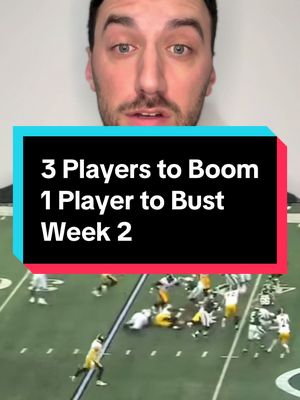 Players to BOOM and BUST in week 2 #fantasyfootball #fantasyfootballtips #fantasyfootballadvice #nflfantasy #raiderswalterpicks 