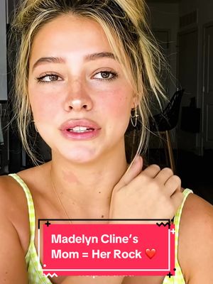 Madelyn Cline’s mom taught her to fight negative self-talk by looking in the mirror and saying what she likes about herself. 💕 #MadelynCline #OuterBanks #BodyPositivity #FamilySupport 