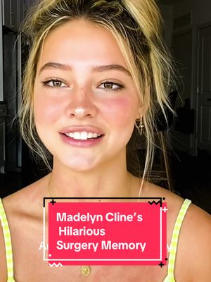 Madelyn Cline thought her surgeon was… Robin Williams?! Only her wisdom teeth removal could bring that kind of chaos. #MadelynCline #OuterBanks #CelebStories #WomensHealth 
