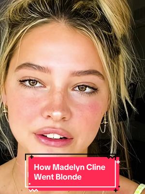 Forget the salon—Madelyn Cline went blonde for Outer Banks thanks to a DIY Sun-In session. 😂 #MadelynCline #OuterBanks #HairTok #BlondesHaveMoreFun 
