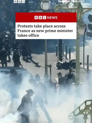 Authorities and protesters apart of the 'Let's Block Everything' movement clashed in many parts of France, including Paris, Marseille, Bordeaux and Montpellier. #France #Protests #Paris #BBCNews