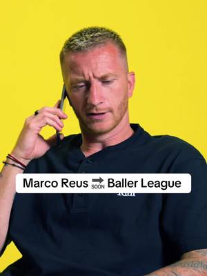 Willkommen in der Baller League, Marco! ⚫️🟡 #reus #marcoreus #ballerleague 