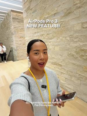 me 🤝 the new AIRPODS PRO 3 One of my fave new features is that they now have Heart Rate Sensing!! #airpodspro3 #airpods #apple