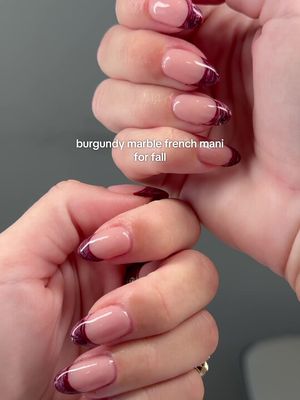 First of many fall manicures to come♥️ @Paola #nailideas #fallnails #naturalnails #naildesigns #tampanails 