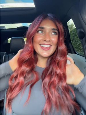 scratched it x #redhair #hairtransformation #cherryhair #autumnhair 