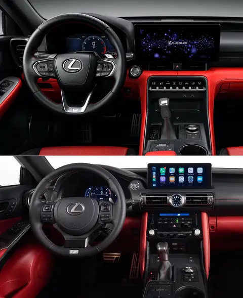 ✨ 2026 vs. 2025 IS 350 F SPORT 3.5L V6 visual comparison - thoughts? #lexususa #lexusofconcord 