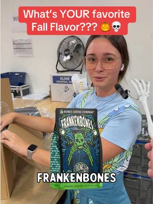What’s YOUR favorite fall flavor??? 💀🎃 #BonesCoffee #FlavoredCoffee #fallcoffee 