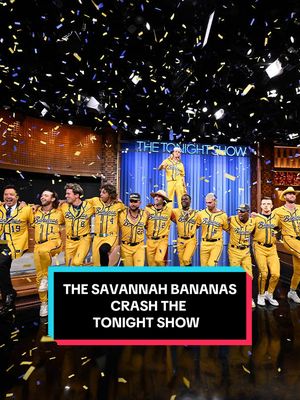 @thesavbananas crash The Tonight Show! #FallonTonight #TonightShow #SavannahBananas #JimmyFallon 