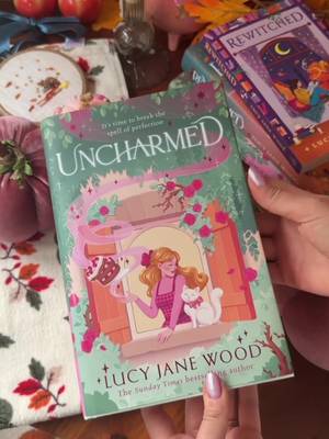 “The promise and power of a little treat is perhaps the most magical concept that a mind can manifest.” ✨ Uncharmed by Lucy Jane Wood 🎀  Publishes September 16th US @berkleypub and September 18th UK @Pan Macmillan UK  #autumn #autumnbooks #fallaesthetic #fallbooks #cozyfantasy 