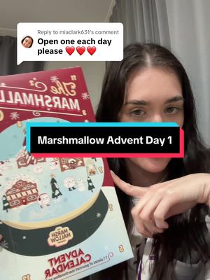Replying to @miaclark631 DAY 1 🎄🤤 @The Marshmallow Co. #adventcalendar #food #mukbang #unboxing 