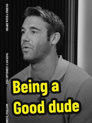 Spend time focusing on being a good dude. How? Lift other’s chins up. Tell people you’re proud of them. Hand out compliments. Be authentic. Make others feel better about themselves.  We could all use more of this these days.  @ckcollective.co 