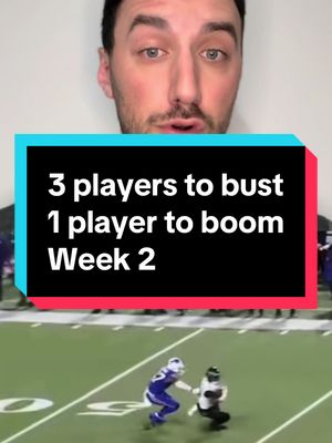 Players to BUST and BOOM in week 2 #fantasyfootball #fantasyfootballtips #fantasyfootballadvice #nflfantasy #raiderswalterpicks 