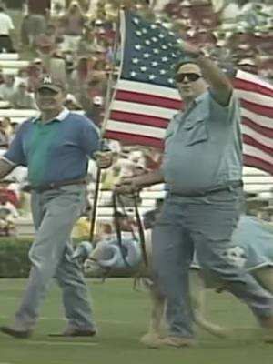 The first game played in Kenan after the September 11th attacks.  The Tar Heels took down #6 FSU in a historical upset. 🐏🇺🇸#NeverForget #carolina #northcarolina #tarheels #goheels #carolinafootball #billbelichick 