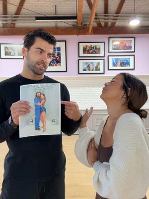 A friendly competition never hurts anyone 😉🤣❤️ @Dancing with the Stars #DWTS @Jen Affleck We love you both @Mark Ballas @Whitney Leavitt 