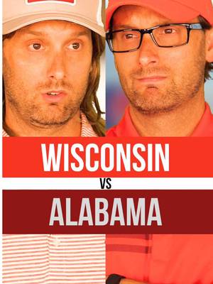 It’s #alabama vs #wisconsin 😂 Made possible by Alumni Hall and Renasant Bank. #rolltide #CollegeFootball #fyp 