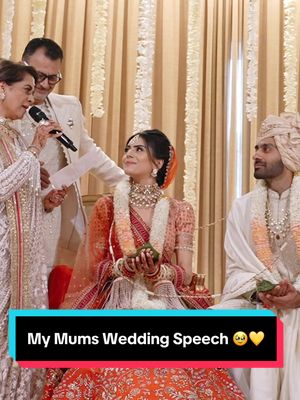 So proud of my mum for this 🥹💛 #weddingspeech #kanyadaan #indianwedding 