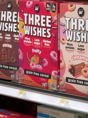 In an aisle full of sugar of course I’m picking Three Wishes 💋 #targetfinds #target #cereal #healthysnacks 