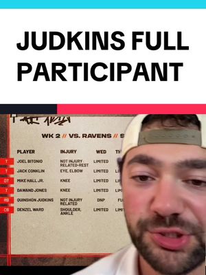 Quinshon Judkins was a FULL PARTICIPANT at practice for the Browns on Thursday. #nfl #football #browns #clevelandbrowns #fantasyfootball