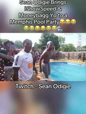 Had to show them our Memphis ways #ishowspeed #memphispoolparty #seanodigie #moneybaggyo #slicing