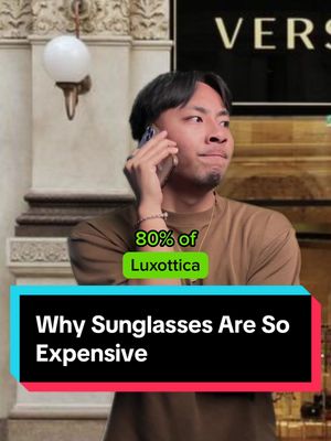 Truth Behind The Sunglass Monopoly 👓 This is the real reason why designer brands, not just this one, are able to charge so high. Many of your favorite designer products are probably owned by one giant corportation who's main objective is taking your money! Comment down other monopolies! We're all in this together! #money #wealth #growth #growthmindset #designerbrandsscam 