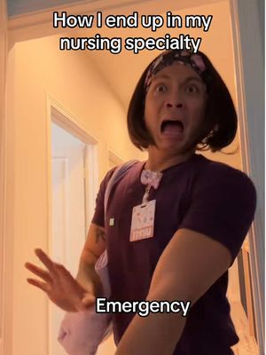 In nursing you end up in the specialty that defines your personality, trauma and mental illness. Scrubs from the one and only @Garde-Malade use my discount code NURSEJOHGM #nursejohnn #nurselife #nursesoftiktok #nursehumor #nursetok #nurseproblems #nursing #nursingstudent #nursingschool #healthcareworker #healthcarehumor #hospitallife #hospitaltiktoks #medicalhumor #medicaltiktok #fyp #foryou 