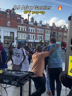 Brand pop-ups that just make sense: @Garnier and @DJ AG ONLINE🎧✌🏾🇬🇧 🔥 Garnier partnered with community-driven DJ @djagonline on his mission to bring people together, while sharing an important message and debunking myths about SPF. Locals grabbed product samples, jumped on the mic, and enjoyed the tracks. This is what authentic, purpose-led brand collabs and activations look like.   #Garnier #djagonline #djag #popup #london  