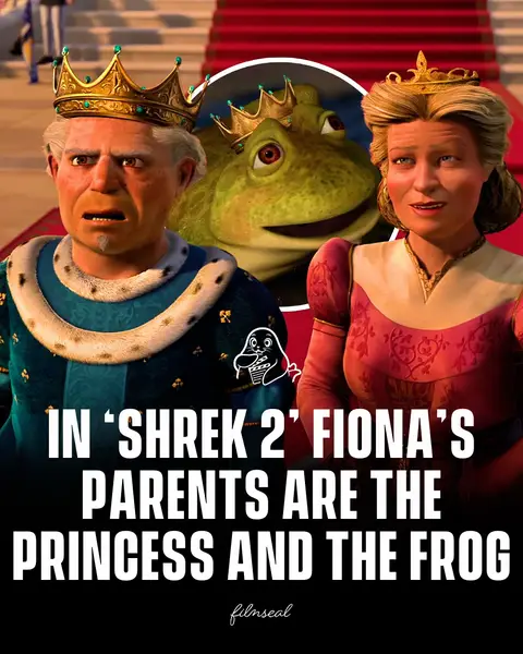 In Shrek 2, arguably the greatest sequel in cinema history, Fiona’s dad Harold was originally a frog before turning human. #FilmSeal #films #movies #cinema #shrek 