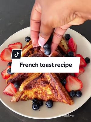 A repost of how I make delicious French toast! Save for the  weekend!  RECIPE: 1. Beat egg, milk & vanilla essence  2. Dip bread in mixture and toast on buttered pan  3. Plate with fruits & syrup of choice.  #frenchtoastrecipe #breakfastidea #FoodTok #onthisday 