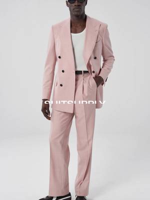 Get ready for a night out in Miami with a bold statement piece built on color and confidence. The pink double-breasted suit is cut from refined S130’s wool and styled clean with brown sneakers and an off-white ribbed tank. For daytime, layer on a cashmere sweater for a more relaxed, elevated take. More ways to wear it, styled by Marc, our Style Director.