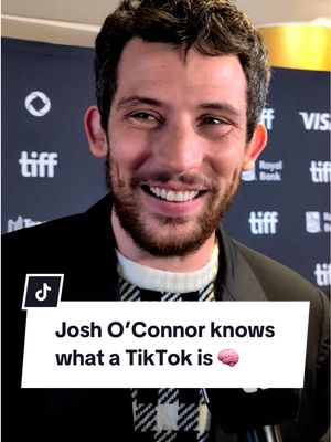 Josh O’Connor knows what TikTok is now 🧠 O’Connor laughed about his viral TikTok moment from TIFF ‘21 at the World Premiere of WAKE UP DEAD MAN: A KNIVES OUT MYSTERY at #TIFF50. #joshoconnor #challengers  #knivesout #shotonpixel 
