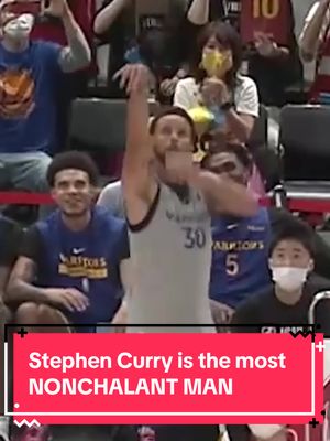 Oh you know, just @Stephen Curry hitting casual no look threes  #japan #nonchalant #NBA #threepointer 