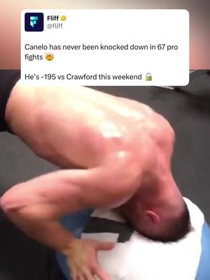 Canelo’s never been dropped. Does that change this weekend? 👀 #boxing #canelo #crawford 