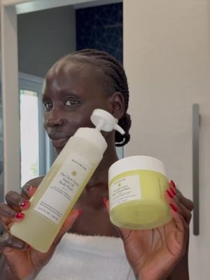 Dry skin girl approved! This duo keeps me smooth, moisturized, and glowing all day. #naturiumpartner  @Naturium products are great for everyone, everywhere, everyday🫶🏿
