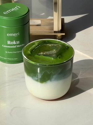 trying different matcha powders 🍵 part 11 if you love a rich, umami matcha - this one is for you! 💚 i tried @emeri “roku matcha” at their pop-up & instantly knew this was my favourite kind of matcha  tasting notes: rich, umami, earthy, slightly sweet recipe:  〰️1tsp maple syrup 〰️ice 〰️1/2cup milk 〰️2tsp matcha powder + 45ml warm water 🔗use my code “KRISTEA” for 15% off! linked in my bio 🤍 #homecafe #aestheticdrinks #matcha #matchatea #icedmatcha  