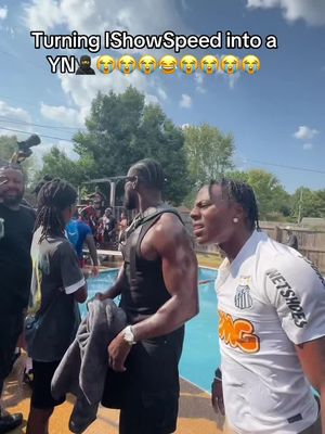 We brought @ishowspeed to memphis and turned him into a YN🥷😭😭😂😭😭😭 #seanodigie #ishowspeed #memphispoolparty #slicing #moneybaggyo 