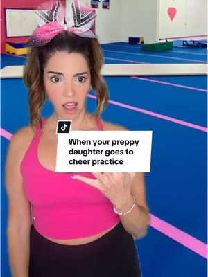 POV: YOUR PREPPY DAUGHTER AT CHEER PRACTICE 📣 #momcomedy #cheer #cheerleading #preppy #MomsofTikTok 