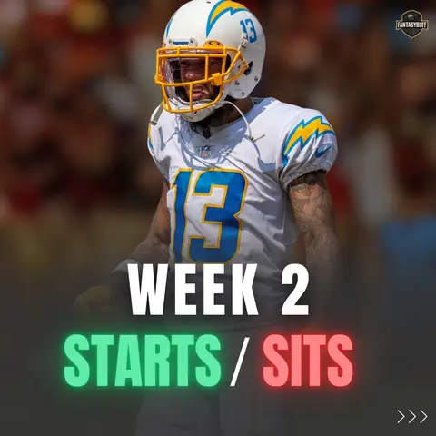 Week 2 is here! 💪 Here are my top Start/Sit calls to help you set your lineup and chase that W. Who are you rolling with this week? 👀 #FantasyFootball #fyp #nfl #football #NFLFantasy 