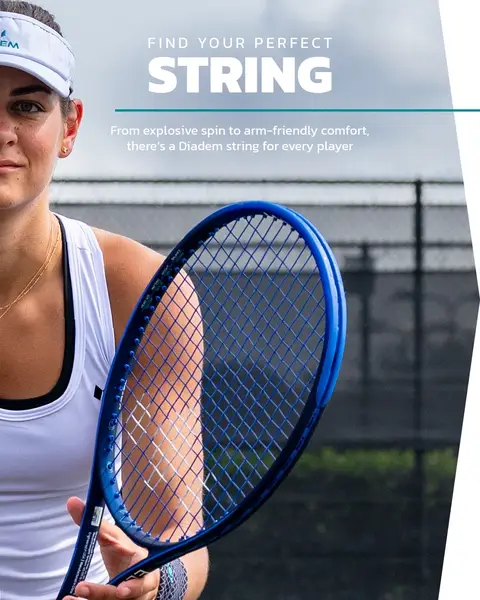 We’ve got options! Drop your fave Diadem string combo in the comments 🤝 #tennis #tennistiktok #tennisstringing #stringing #tennisvideo 