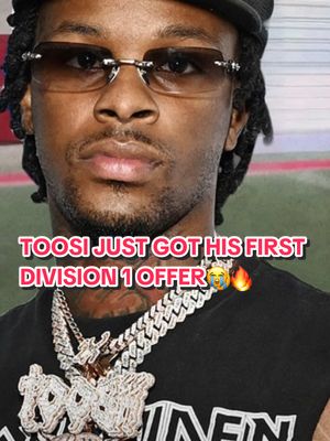 Division 1 Sacramento State offered rapper Toosii today 😭🔥 #d1football #toosi #rapper #football #CollegeFootball  