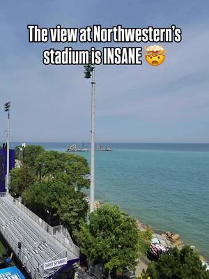 The scenery at @Northwestern University field is next level 👏👏  Sponsored by @Wendy’s #WendysPartner 